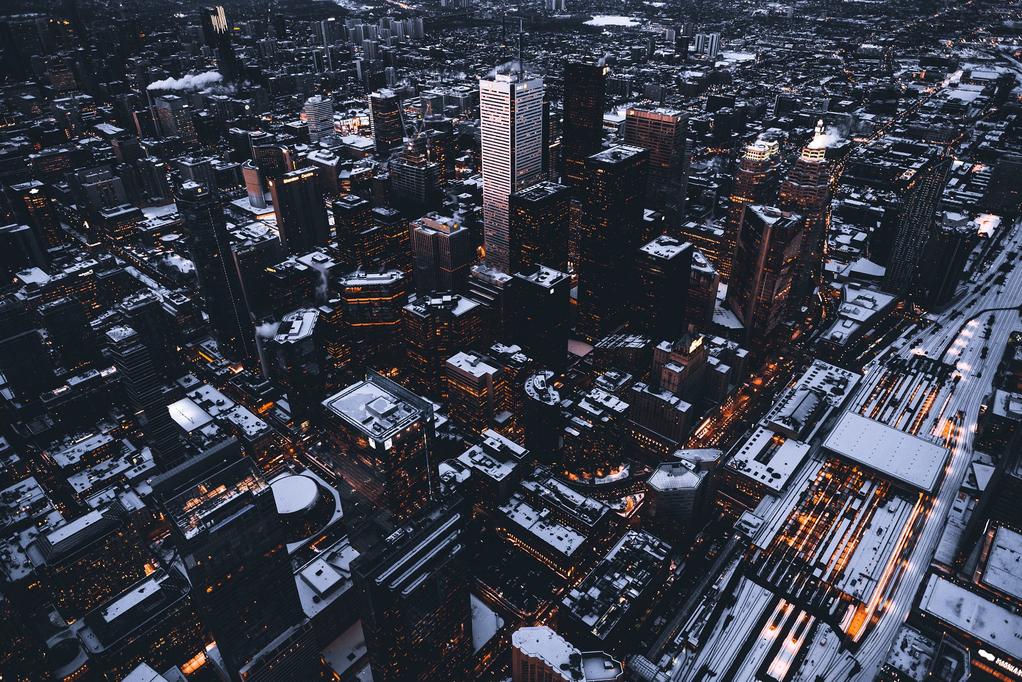 cityscape, Skyscraper, Lights, Street, Building Wallpaper