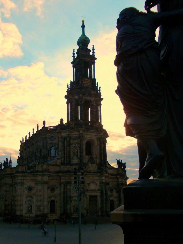 building, Cityscape, Sculpture, Church, Dresden, Germany HD Wallpaper Desktop Background