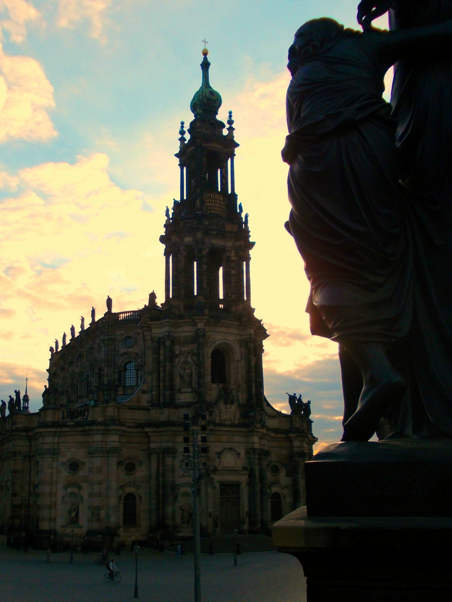building, Cityscape, Sculpture, Church, Dresden, Germany Wallpaper