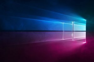 Windows 10, Microsoft, Gradient, Blue, Purple