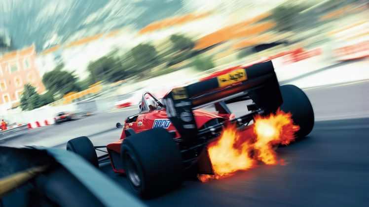 Ferrari, Formula 1, Race cars, Monaco, Vintage HD Wallpaper Desktop Background