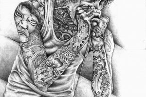 Mitch Lucker, Suicide Silence, Deathcore, Drawing, Tattoo