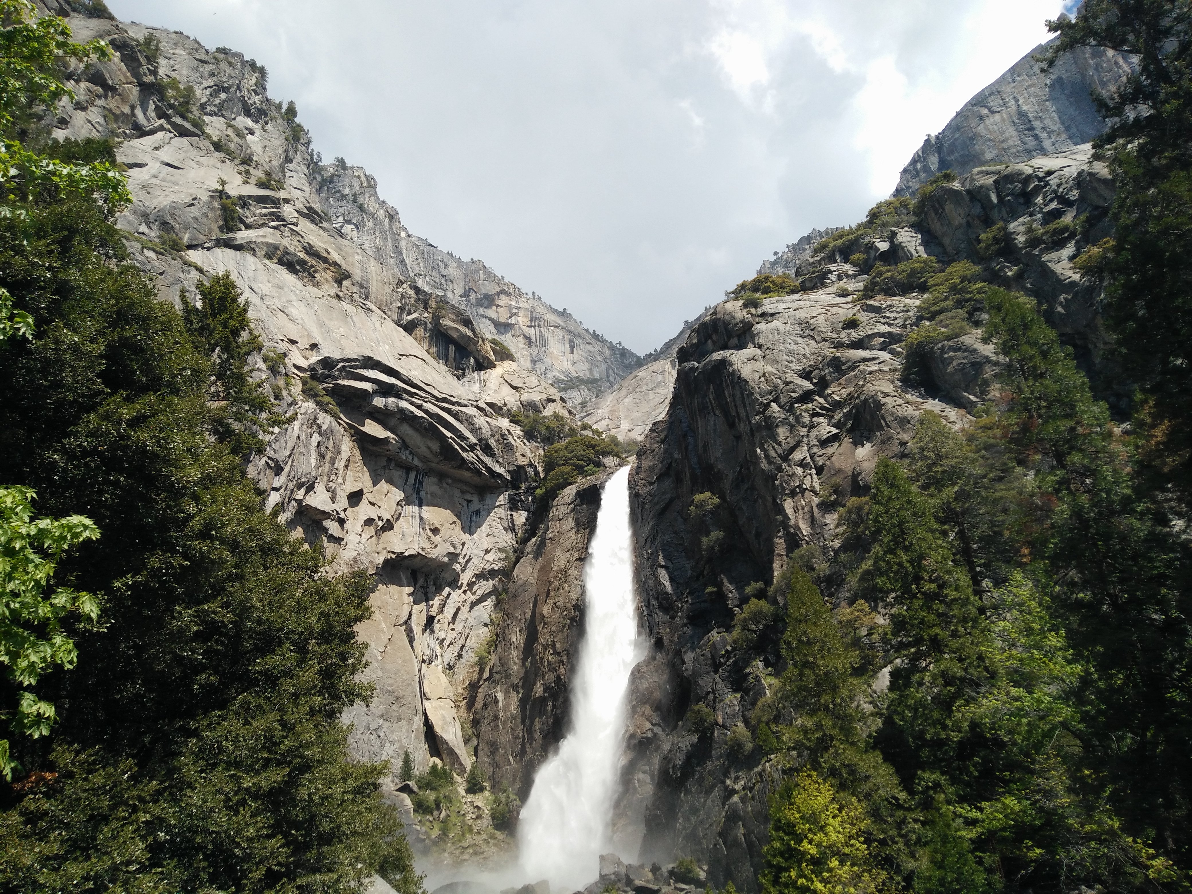 waterfall, Nature, Trees, Rock, USA, National park, Landscape Wallpaper