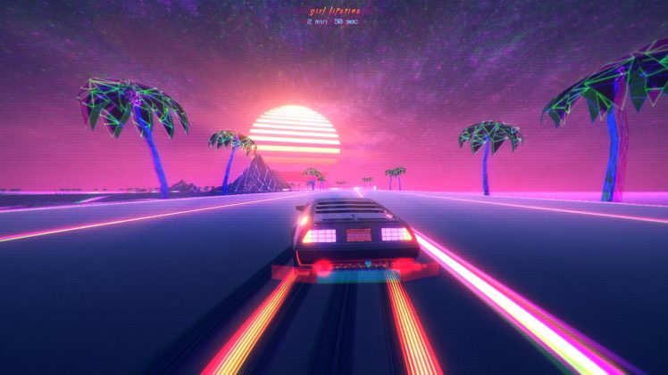 1980s, Vibes, Retro style, Outdrive, Video games HD Wallpaper Desktop Background