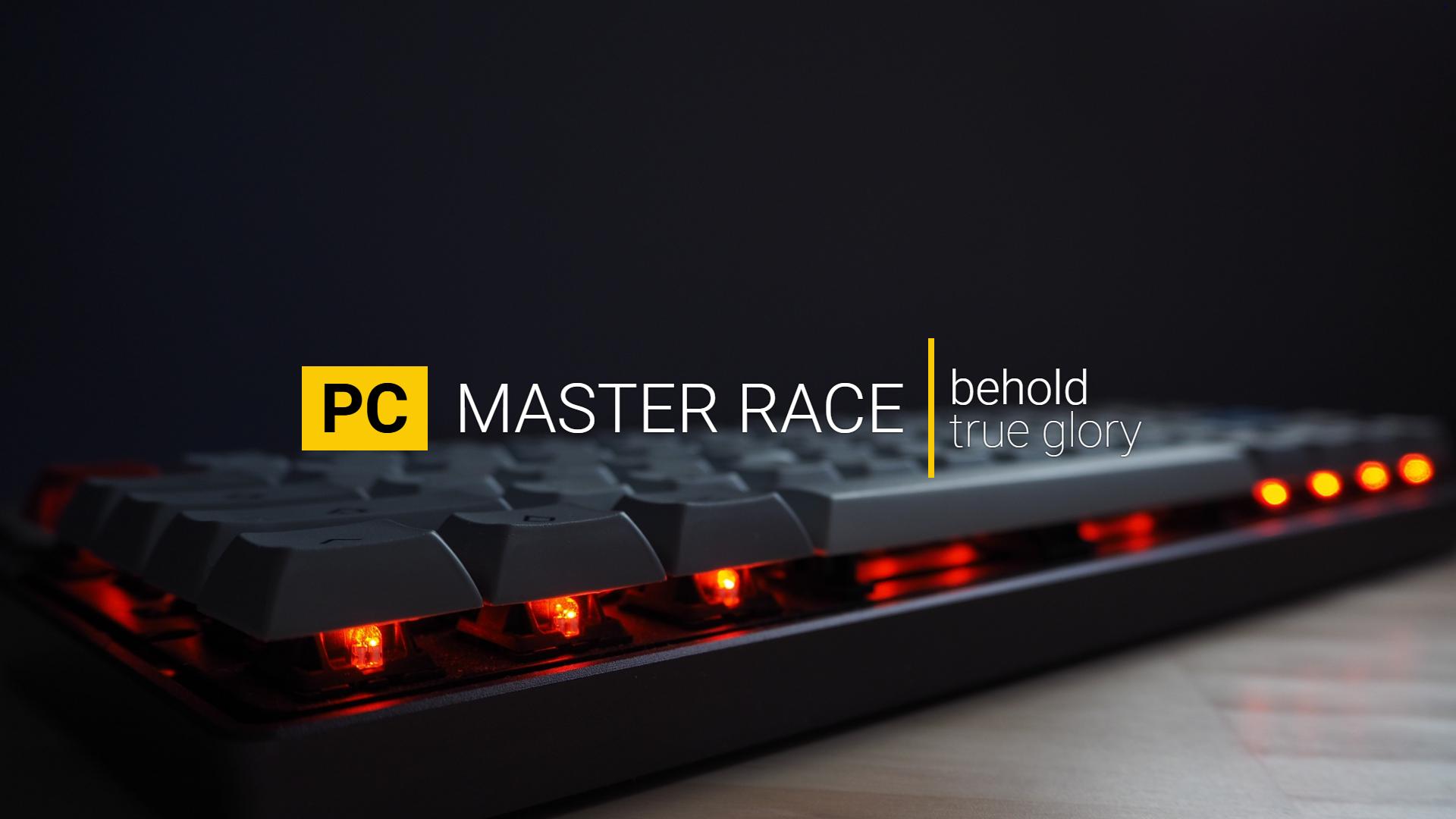 PC Master  Race, Mechanical keyboard Wallpaper
