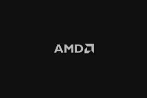 AMD, Black background, Minimalism, Logo