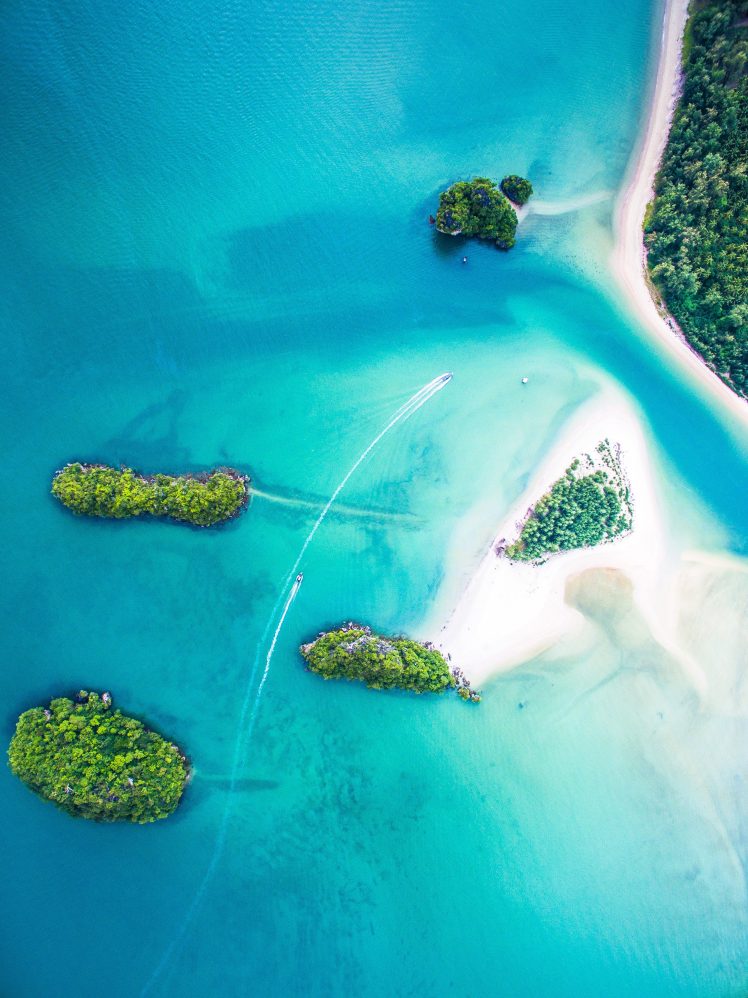 water, Trees, Tropical, Island HD Wallpaper Desktop Background