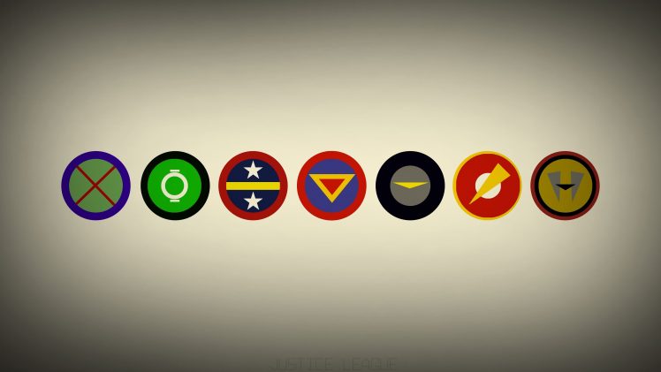 Wonder Woman, Aquaman, Green Lantern, Martian Manhunter, Justice League, Batman, The Flash, Superman, DC Comics, Superhero, Logo HD Wallpaper Desktop Background
