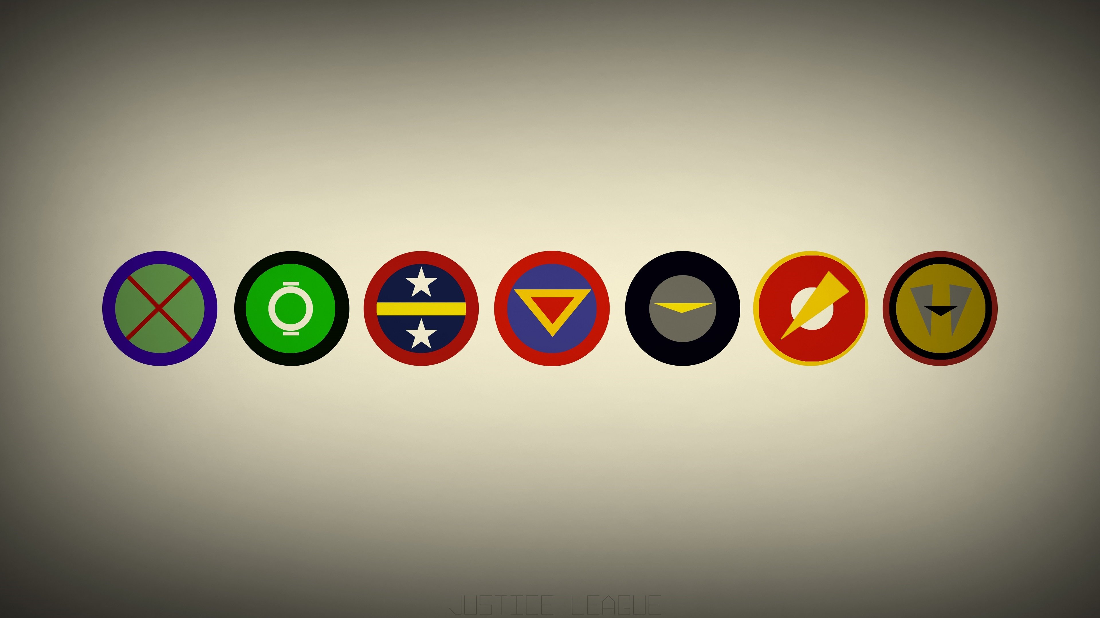 Wonder Woman, Aquaman, Green Lantern, Martian Manhunter, Justice League, Batman, The Flash, Superman, DC Comics, Superhero, Logo Wallpaper