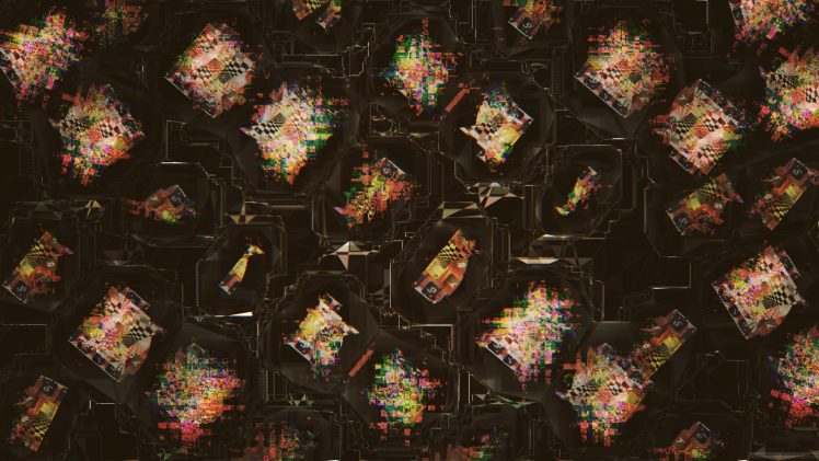 glitch art, Abstract HD Wallpaper Desktop Background