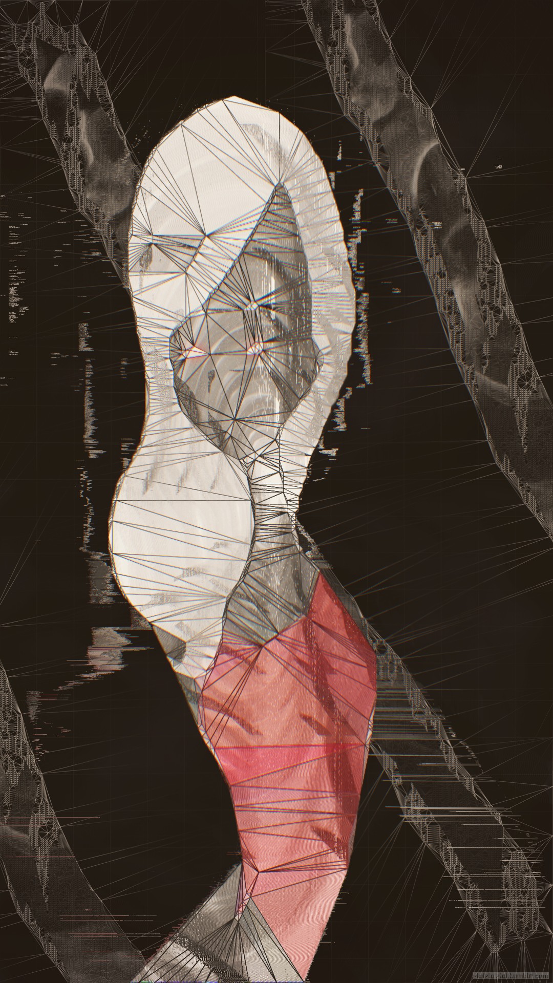 abstract, Glitch art, Low poly Wallpaper
