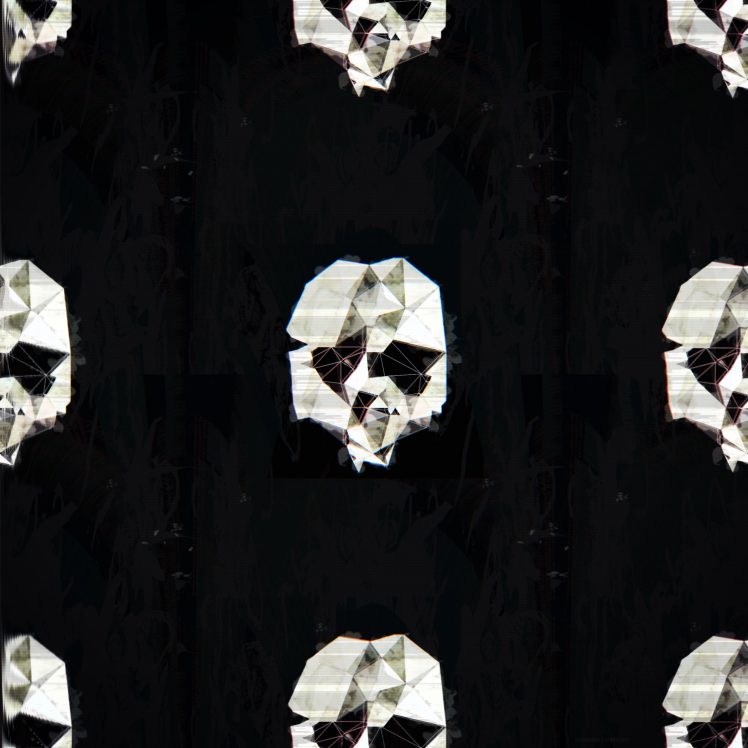 abstract, Glitch art, Low poly, Skull HD Wallpaper Desktop Background