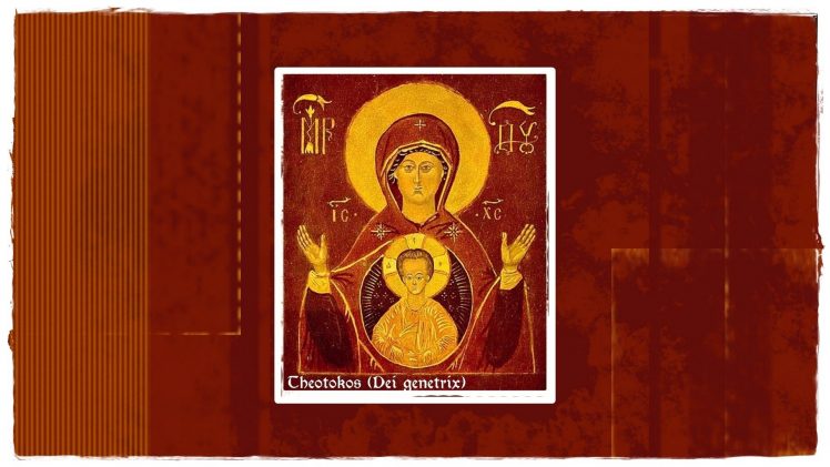 Theotókos, Virgin Mary, Red, Jesus Christ HD Wallpaper Desktop Background