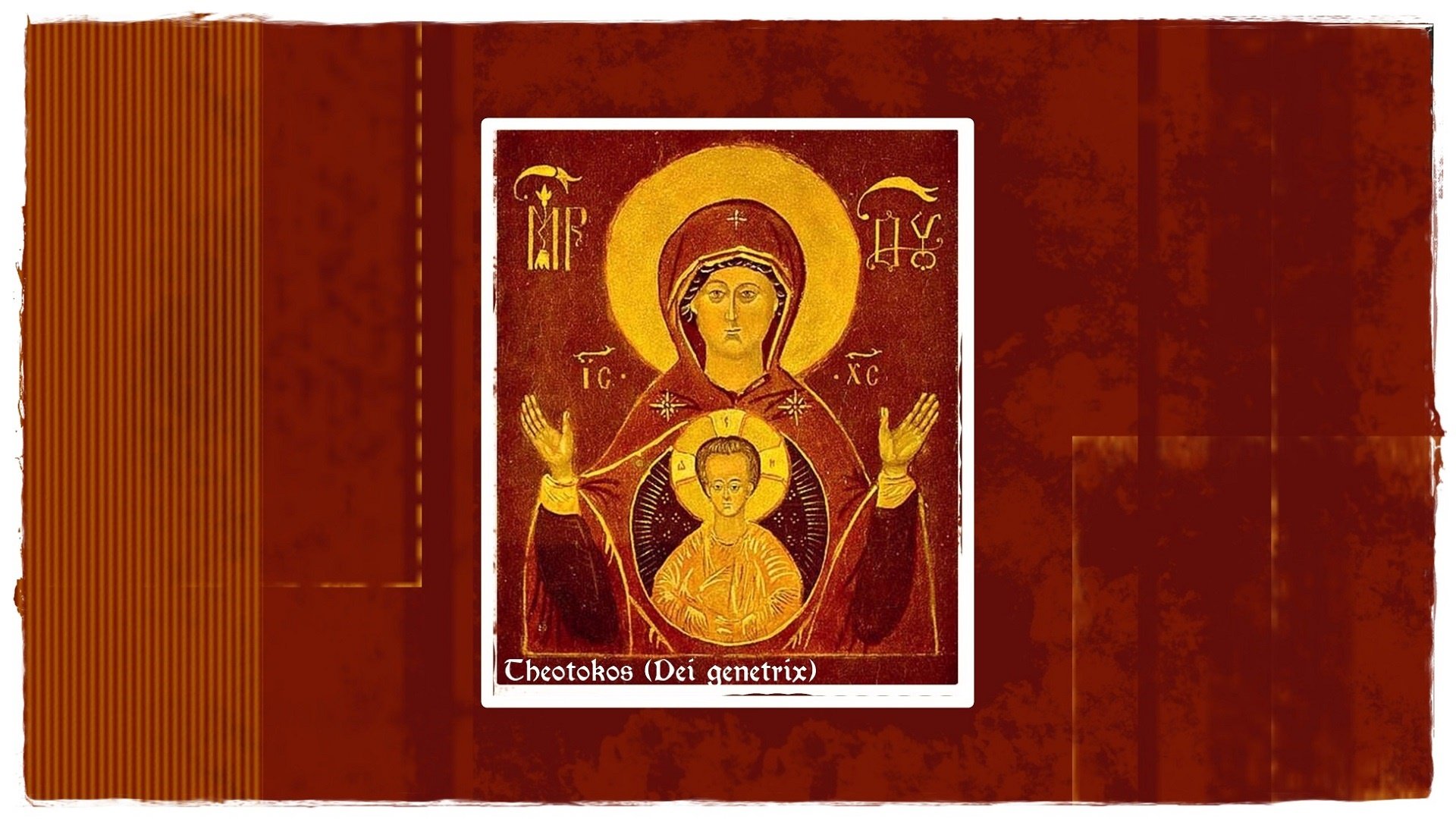 Theotókos, Virgin Mary, Red, Jesus Christ Wallpaper