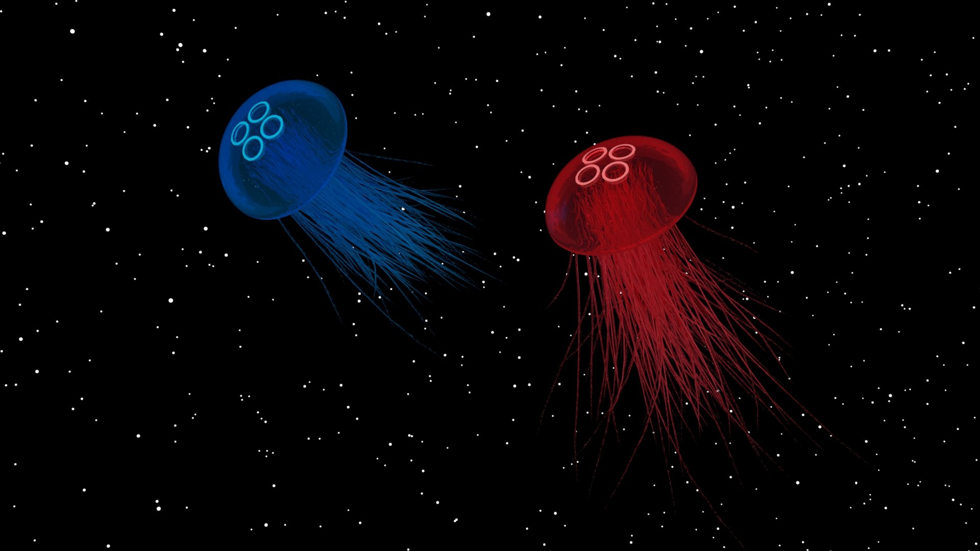 jellyfish, Space Wallpaper