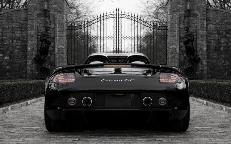 car, Porsche, Porsche Carrera GT, Monochrome HD Wallpaper Desktop Background