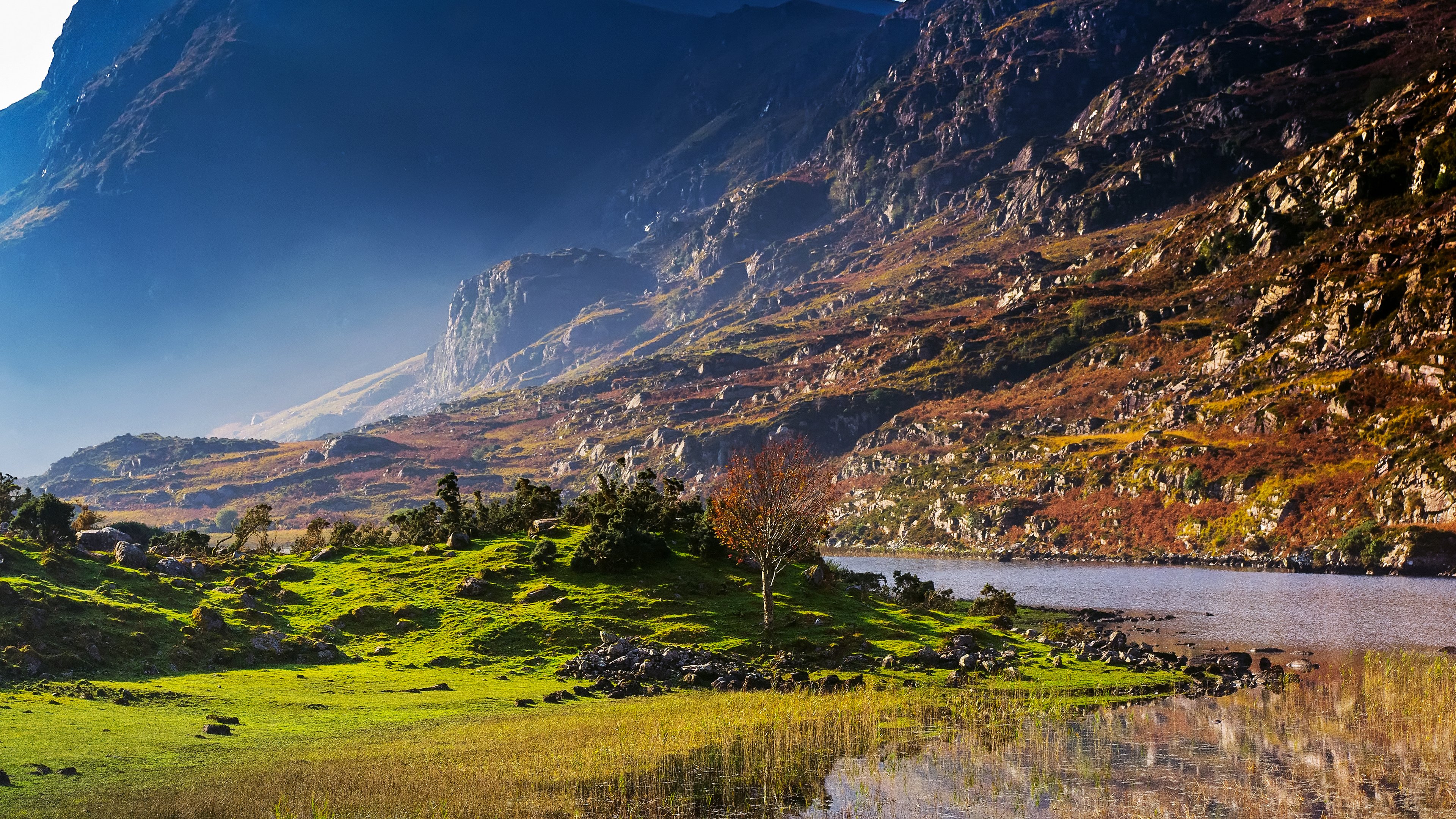 mountains, Landscape, Water, River Wallpaper