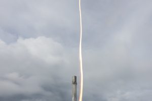 SpaceX, Rocket, Long exposure, Clouds