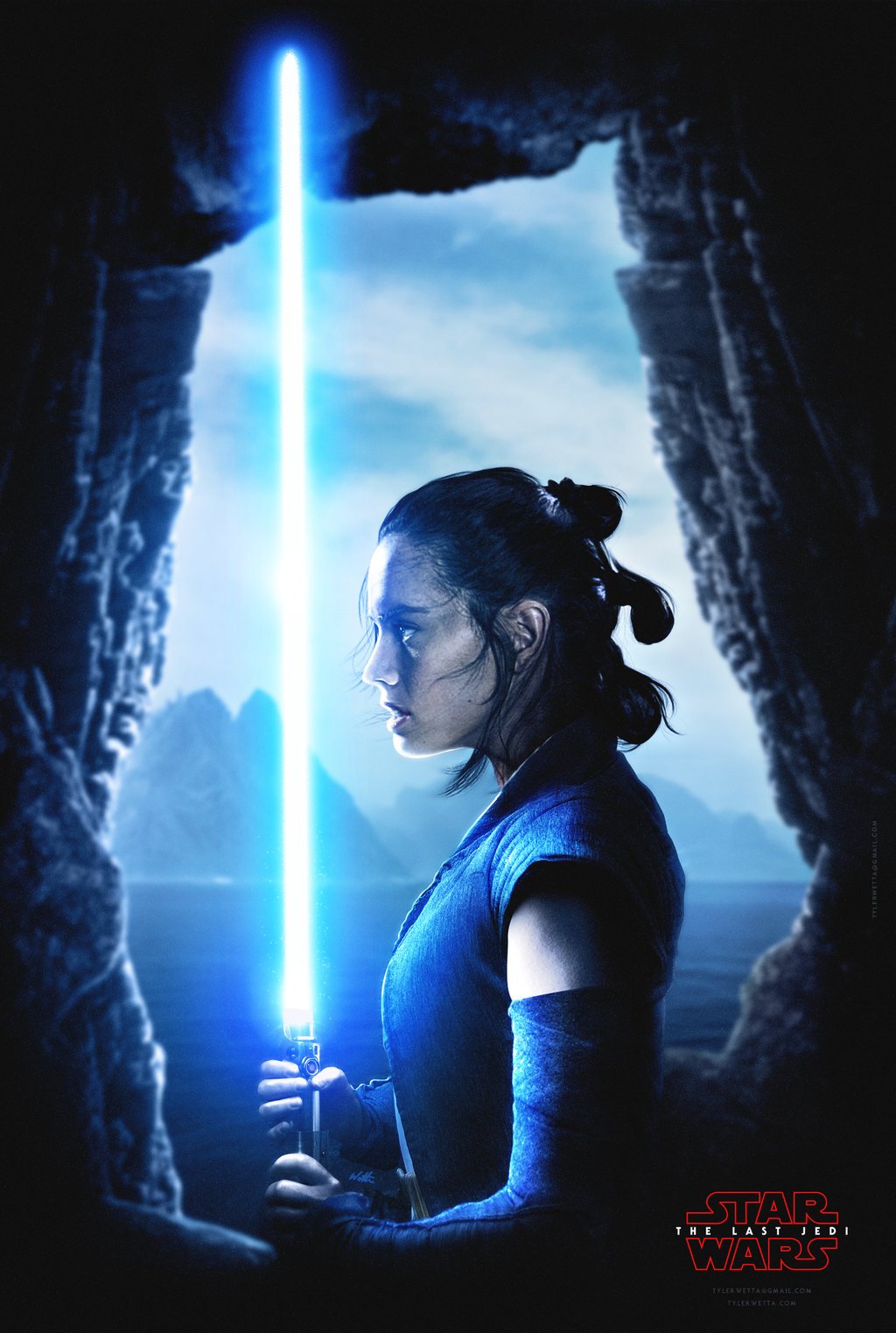 Daisy Ridley, Star Wars: The Last Jedi, Rey (from Star Wars), Lightsaber Wallpaper