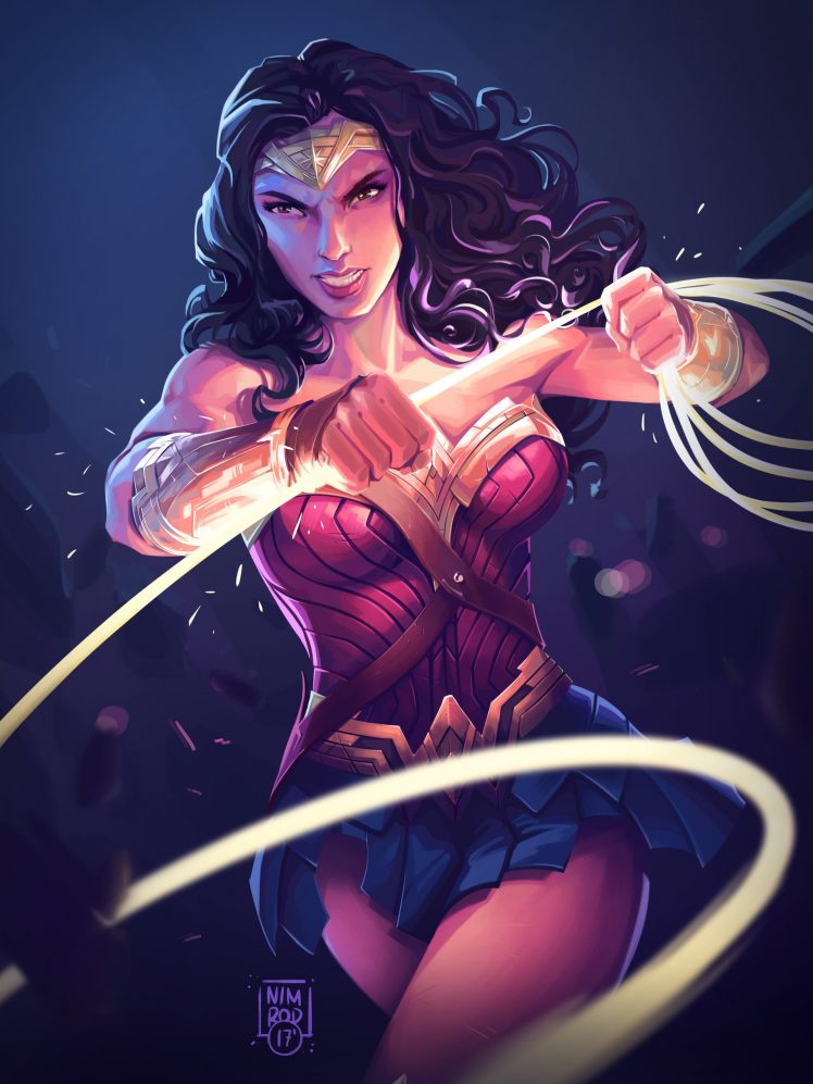warrior, Wonder Woman, Fantasy art, Magic HD Wallpaper Desktop Background