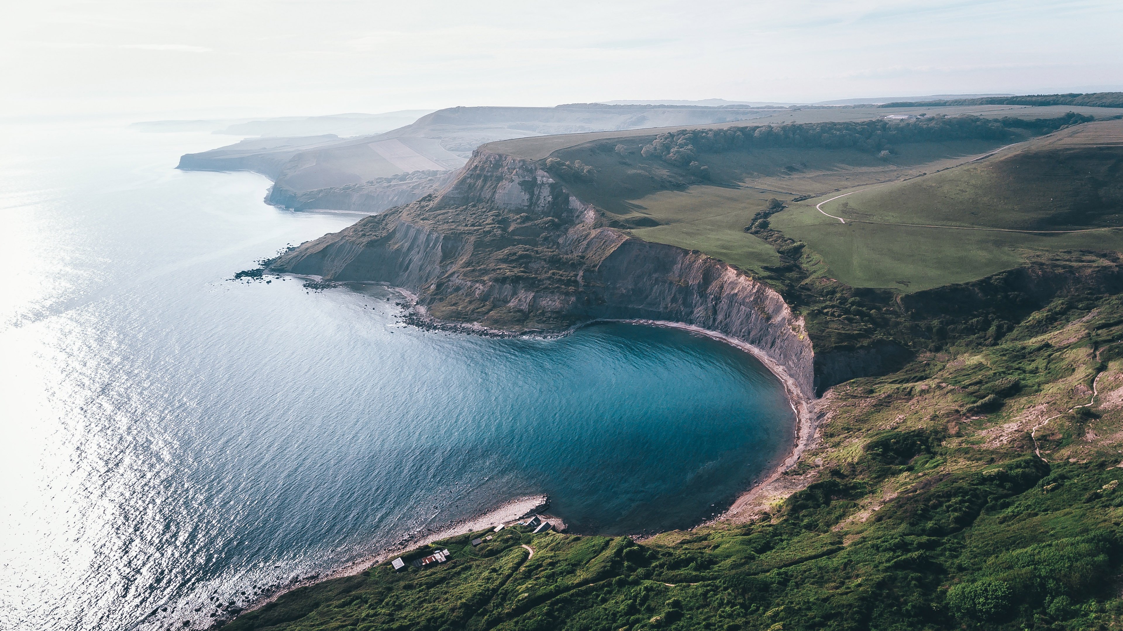 cliff, Sea, Bay, Landscape, Water, Coast Wallpaper