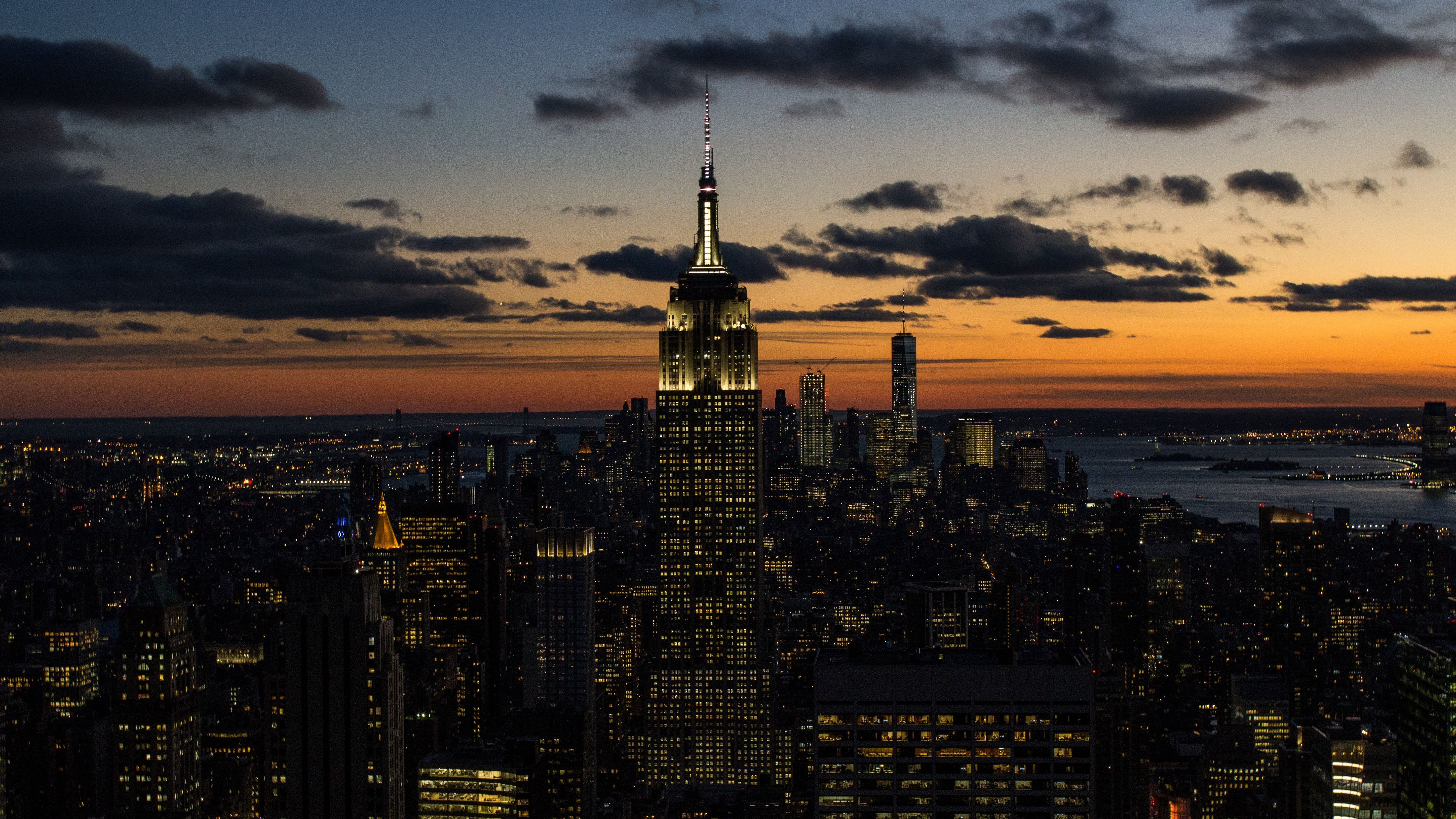 landscape, New York City, Empire State Building, Manhattan, Cityscape