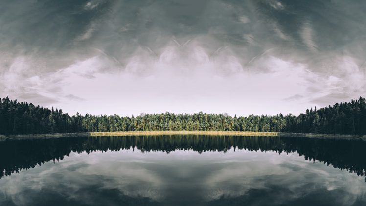 landscape, Lake, Forest, Horizon HD Wallpaper Desktop Background