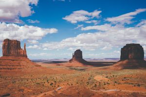 landscape, Desert, Monument Valley, Shadow, Horizon