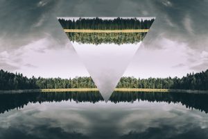 lake, Forest, Triangle