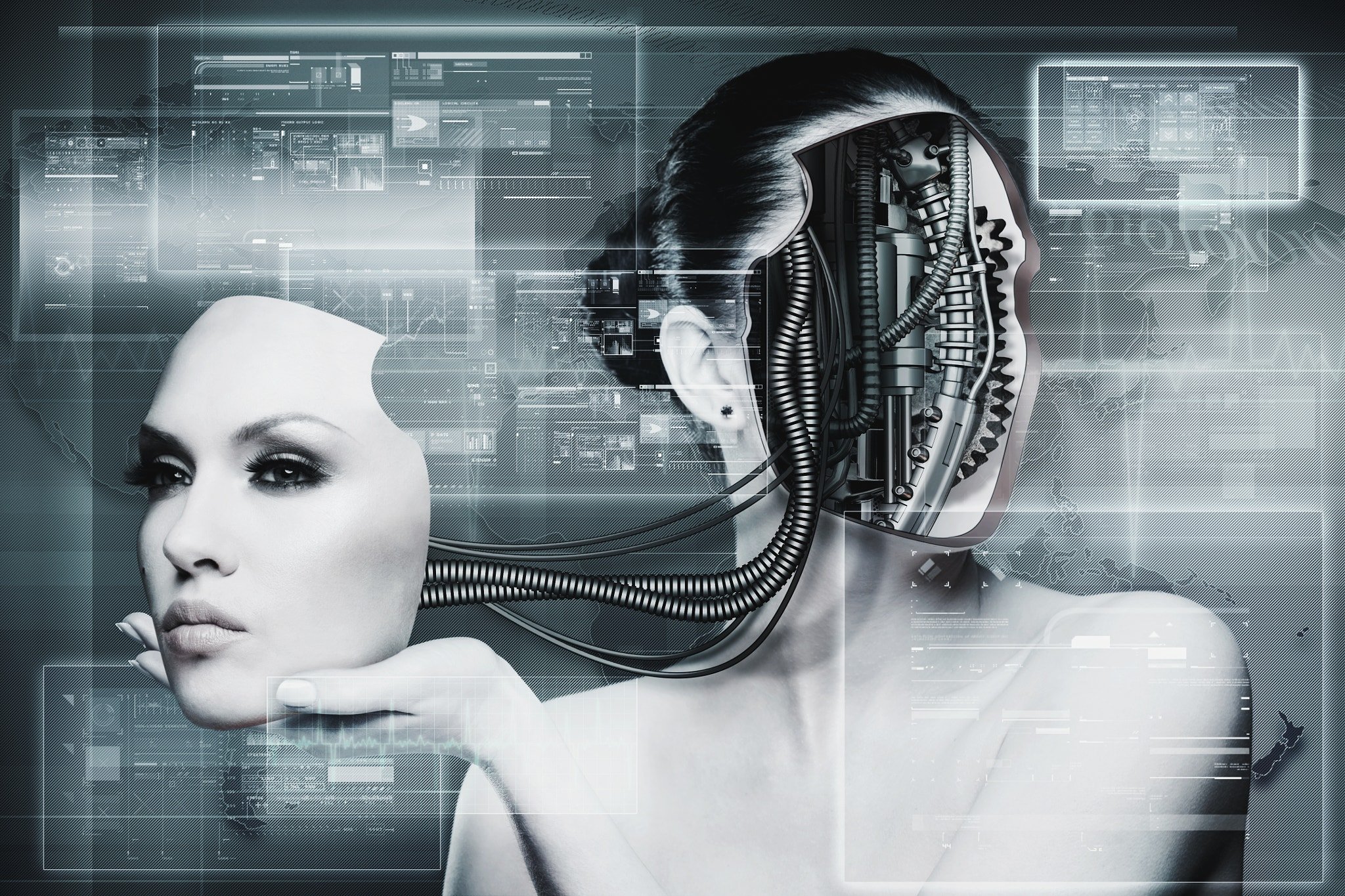 Dmytro Tolokonov, Digital art, Robot, Machine, 500px Wallpaper
