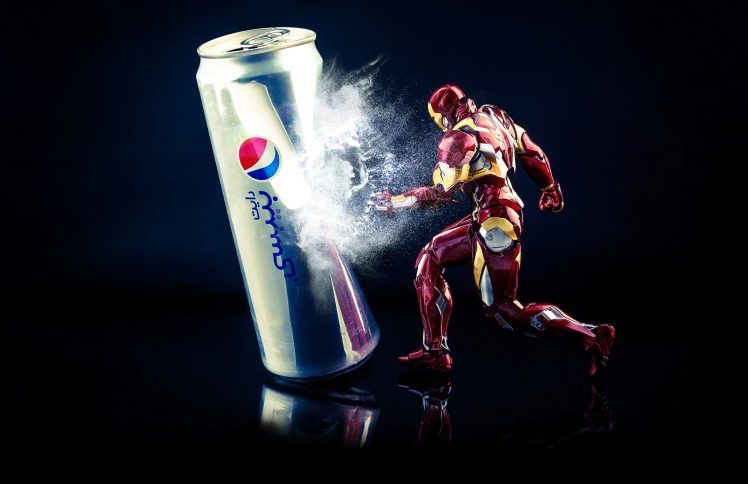 Pepsi, Toys, Iron Man, Digital art, 500px HD Wallpaper Desktop Background