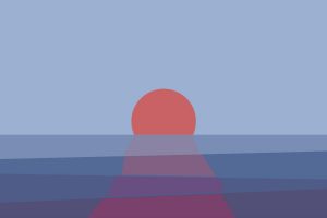 simple background, Sunset