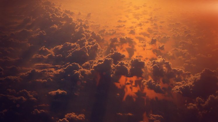 clouds, Sunset HD Wallpaper Desktop Background