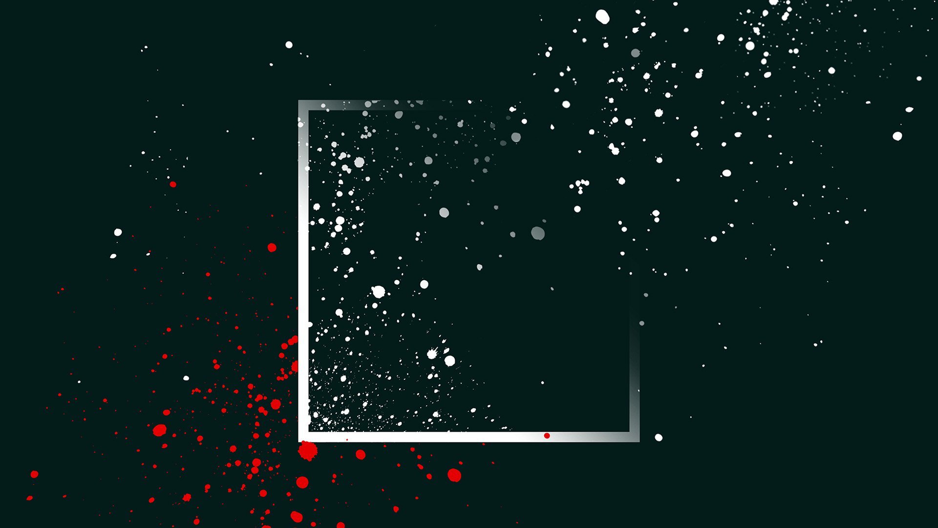 Abstract Minimalism Square Paint Splatter Simple Background