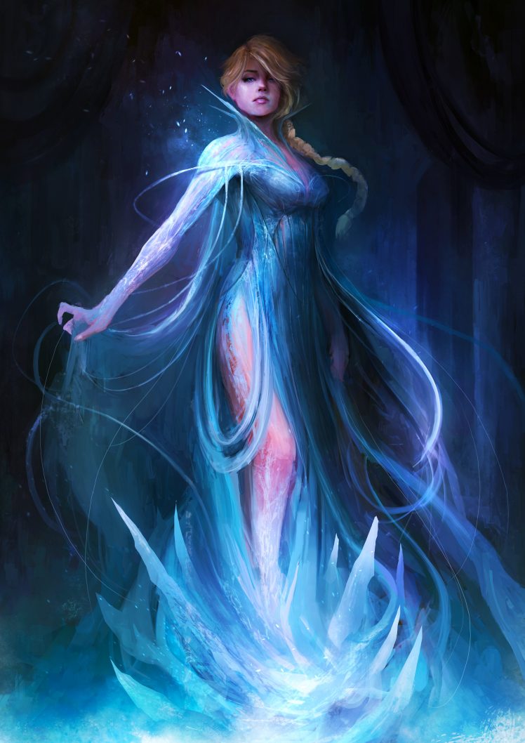 Princess Elsa, Cartoon, Frozen (movie), Fan art HD Wallpaper Desktop Background