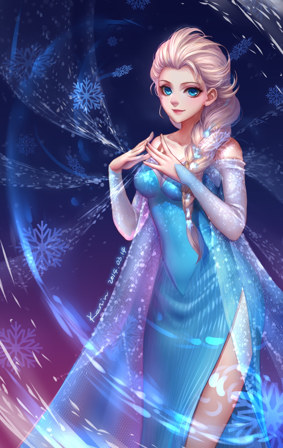 Princess Elsa, Cartoon, Frozen (movie), Fan art Wallpapers HD / Desktop and...