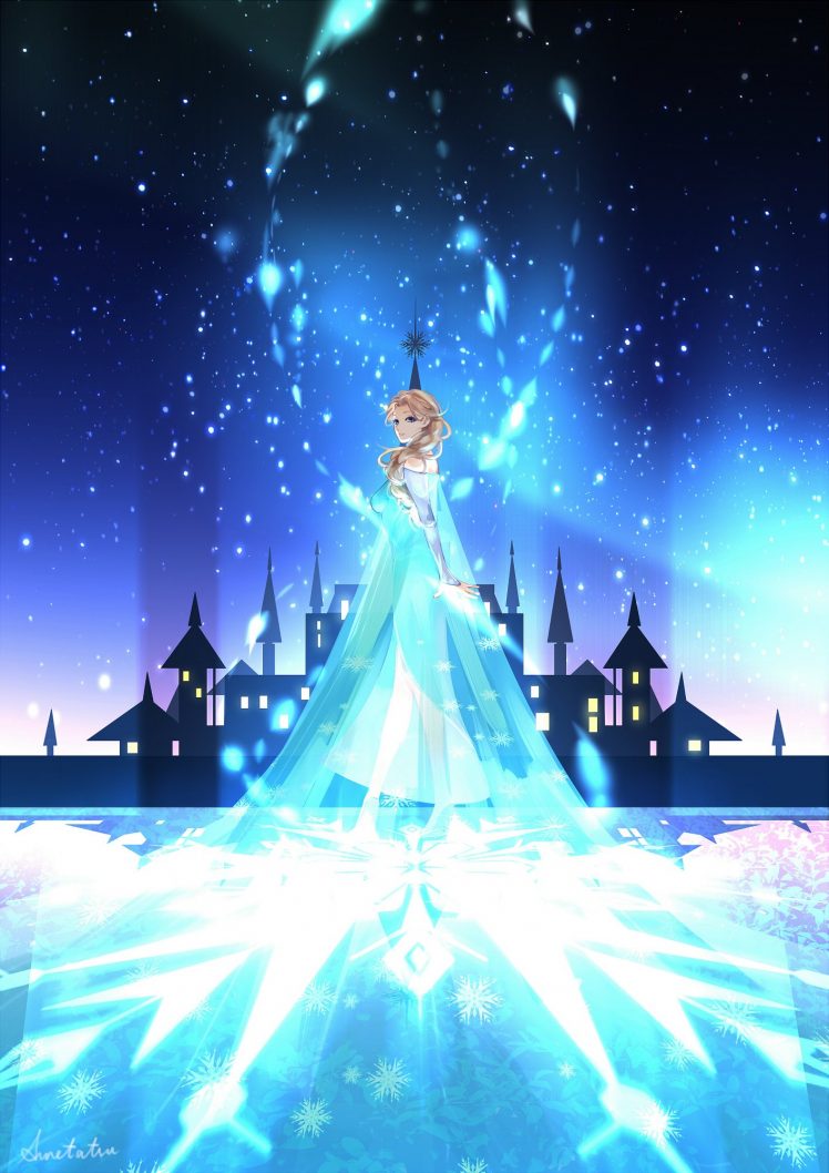 Princess Elsa, Cartoon, Frozen (movie), Fan art Wallpapers HD / Desktop and  Mobile Backgrounds