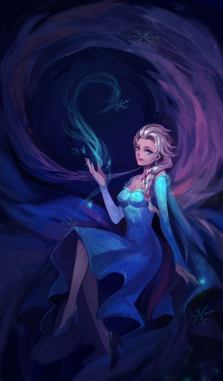 Princess Elsa, Cartoon, Frozen (movie), Fan art HD Wallpaper Desktop Background