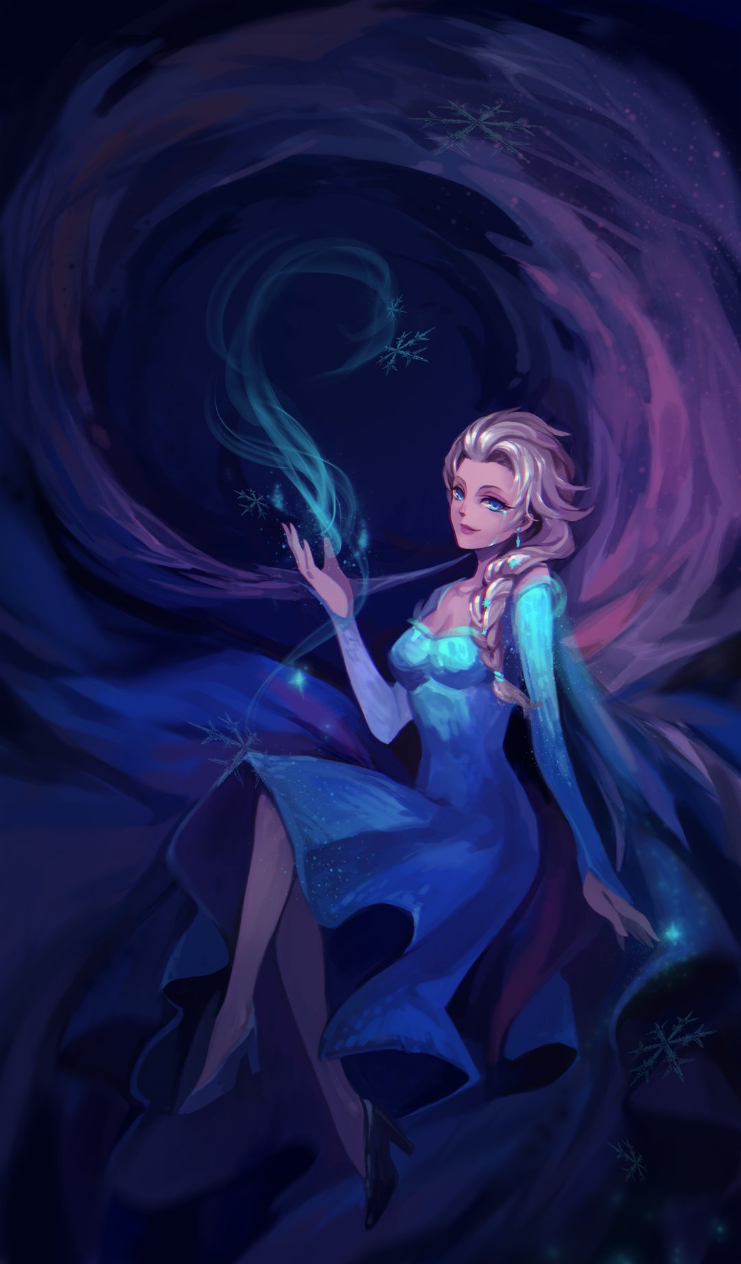 Princess Elsa, Cartoon, Frozen (movie), Fan art Wallpaper
