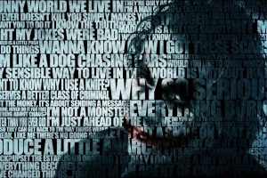 Joker, Batman, Typography