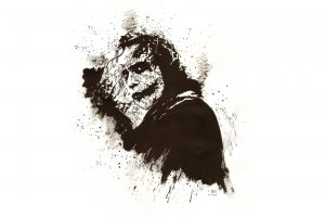 Joker, Digital art, White  background, Batman