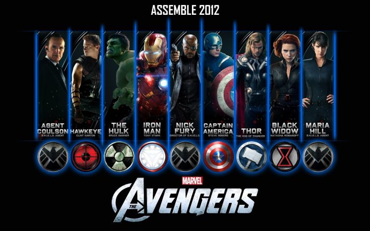 Hawkeye, Black Widow, The Avengers, Iron Man, Hulk, Thor, Captain America HD Wallpaper Desktop Background
