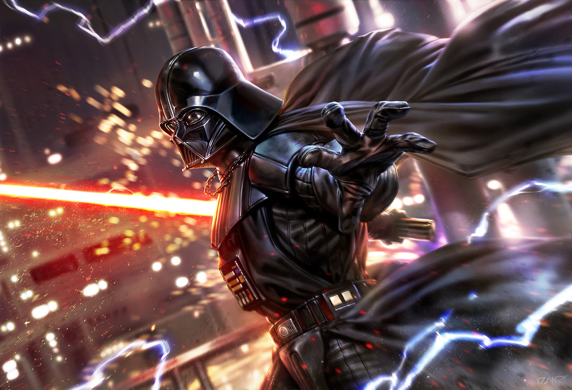 Darth Vader, Fan art, Digital art, Star Wars Wallpaper