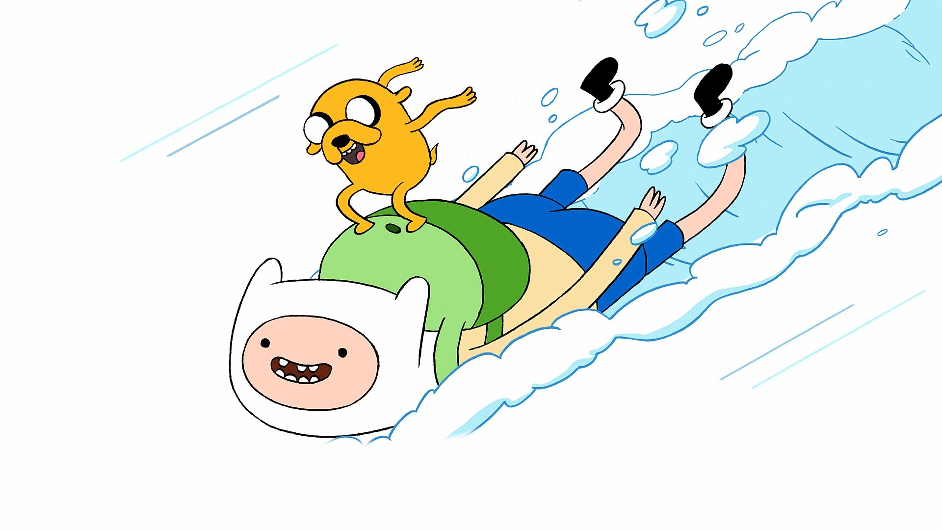 Finn the Human, Jake the Dog, Jake, Adventure Time, Snow Wallpaper