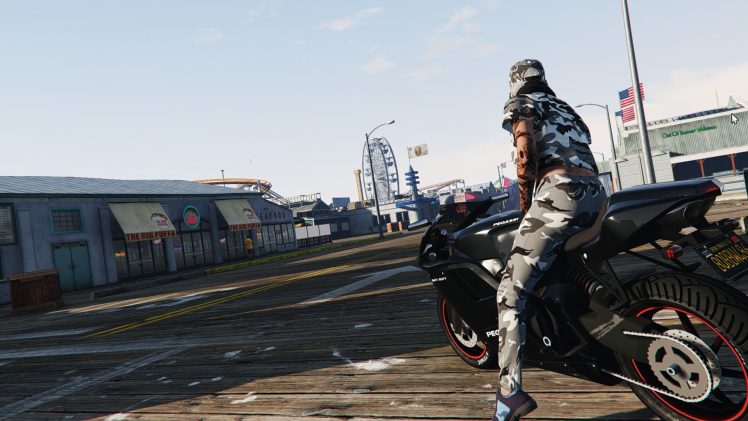 women, Grand Theft Auto V, Motorcycle, Video games HD Wallpaper Desktop Background