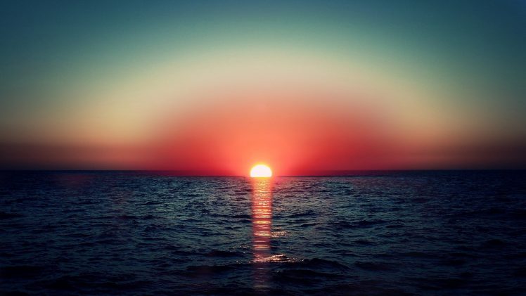 sunset, Sun rays HD Wallpaper Desktop Background