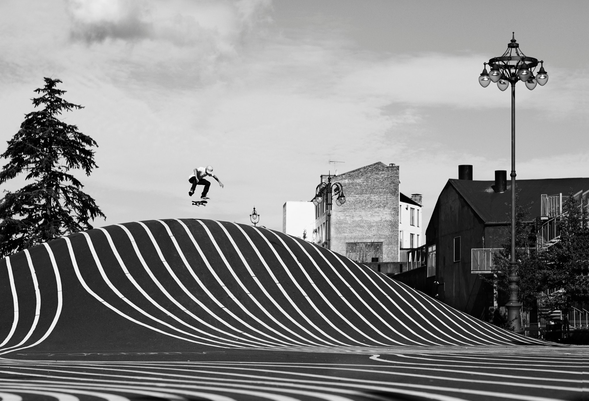 photography, Monochrome, Skateboarding, Cityscape, Denmark Wallpaper