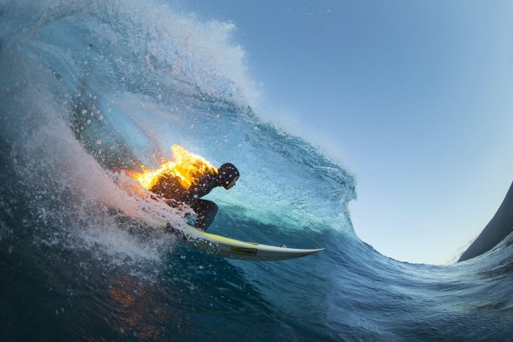 Jamie OBrien, Photography, Surfing, Waves, Fire, Surfboards HD Wallpaper Desktop Background