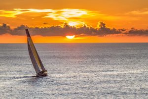 photography, Sailboats, Sea, Sunset