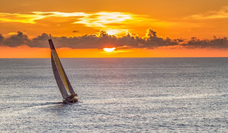 photography, Sailboats, Sea, Sunset HD Wallpaper Desktop Background